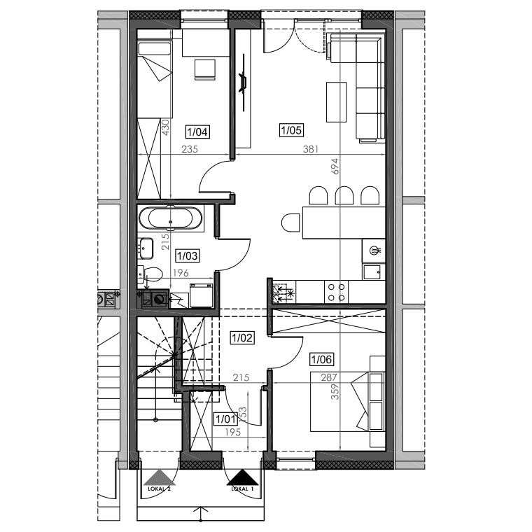 Mieszkanie na parterze. 2 miejsca parkingowe w cenie! Własny ogród. - Pełny obrazek: 4/7