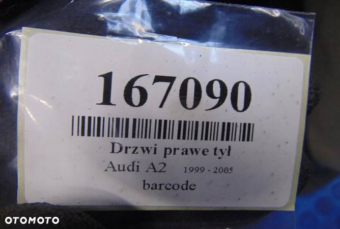 AUDI A2 DRZWI PRAWY TYL - 12