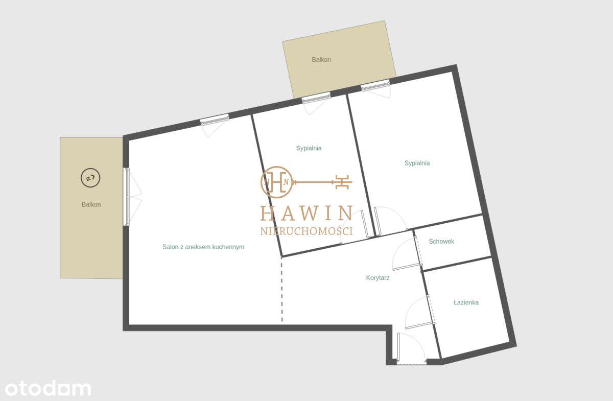 Apartament 3 pokojowy/blok z 2023 r./m.postojowe-13