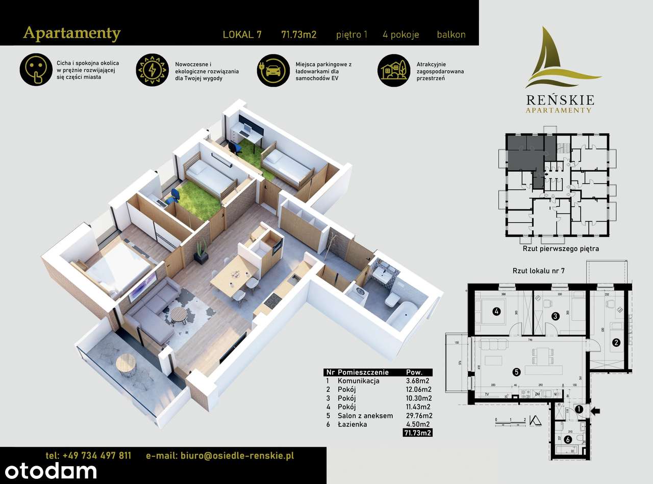 Osiedle Reńskie | mieszkanie 4-pok. | B_7 - Pełny obrazek: 2/7