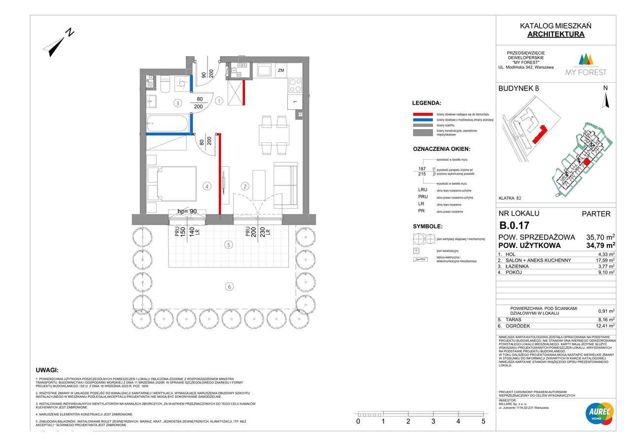 My Forest | mieszkanie 2-pok. | B.0.17 - Pełny obrazek: 2/7