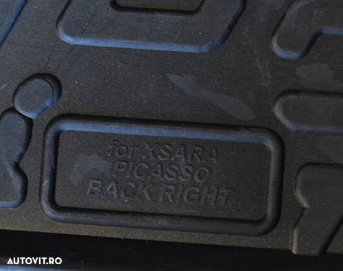 Set covorase auto din cauciuc Citroen Xsara Picasso 2000-2010, Gledring, 5 buc. - 2