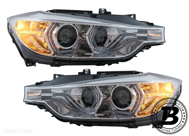 Faruri LED Angel Eyes compatibile cu BMW Seria 3 F30 F31 - 10