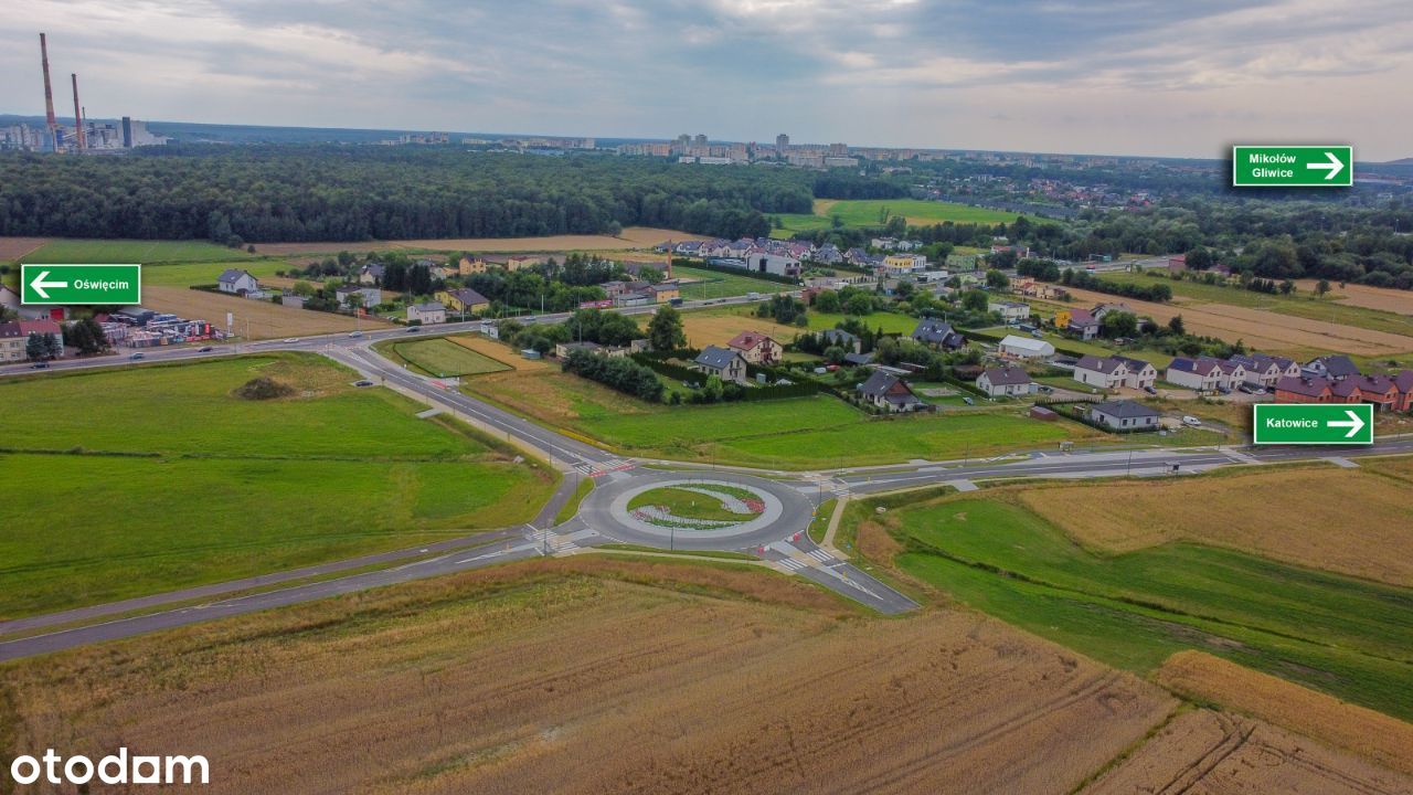 Tychy DK 44 Działka usługowa 1214m2