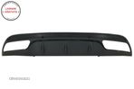 Difuzor Bara Spate cu Ornamente Mercedes C-Class W205 (2014-2020) C63 Design Negru- livrare gratuita - 2