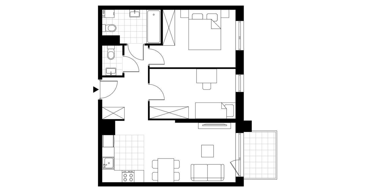 Legnicka Ursus | mieszkanie 3-pok. | B_M42 - Pełny obrazek: 5/10