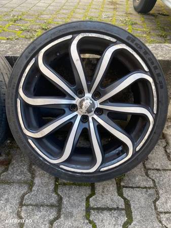 Jante Aliaj Suv cu cauc 245/35/R19 dot 2018 vara 7-8 mm doua  doua șterse 85jx19et40 - 2