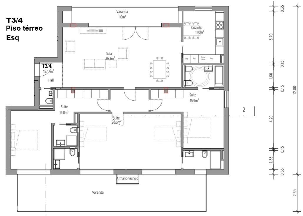 Apartamento T4 - Guarda Inglesa - Coimbra/Venda - Grande imagem: 3/5