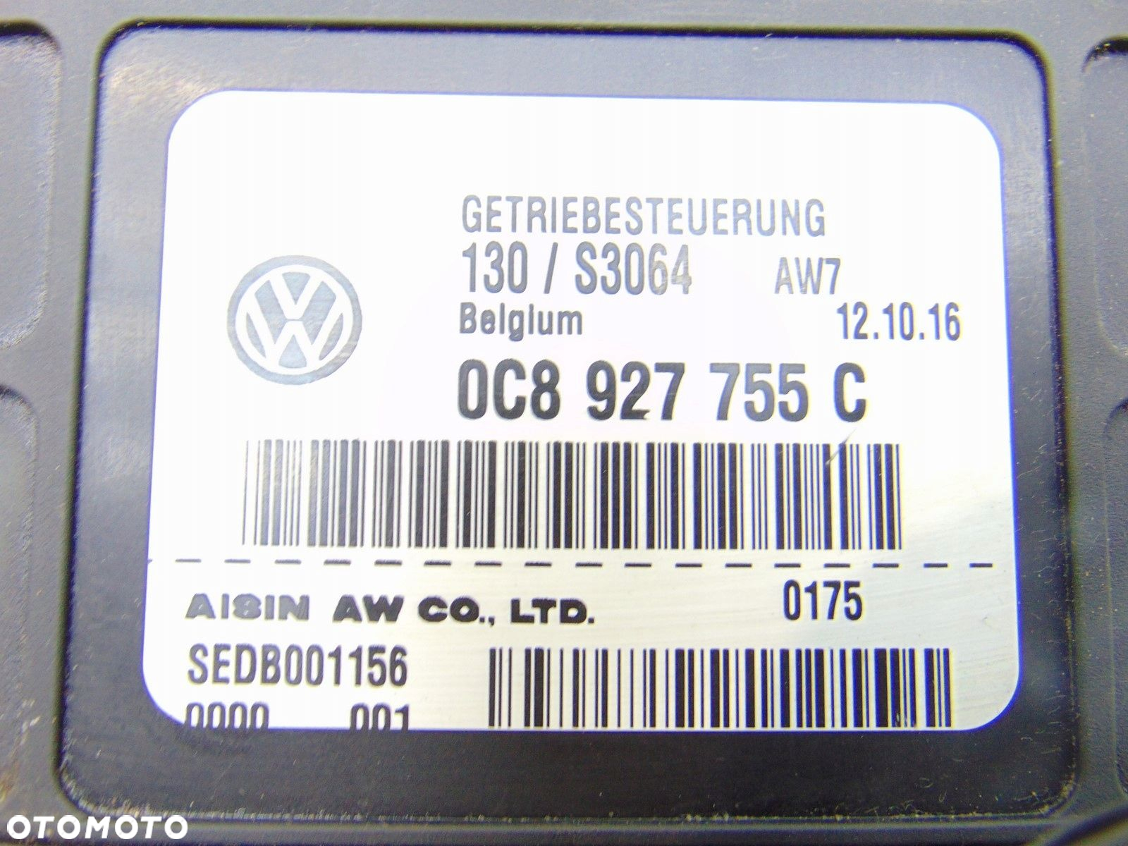 STEROWNIK SKRZYNI BIEGÓW VW TOUAREG II 7P 3.0 TDI 0C8927755C - 3