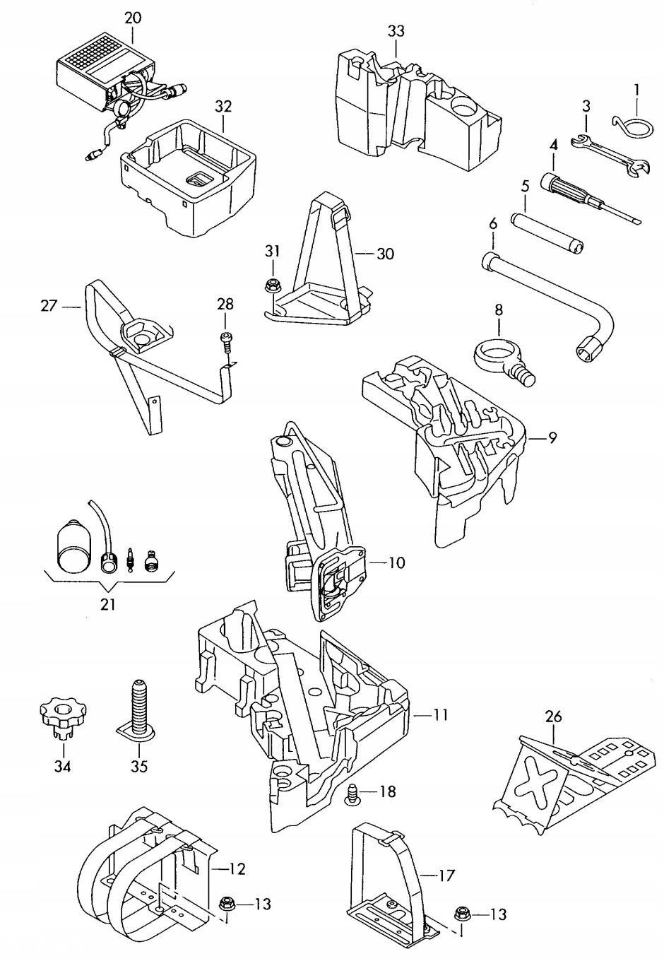 NAKRĘTKA ŚRUBA KOŁA AUDI Q7 7L8601347 1K0803899F - 3