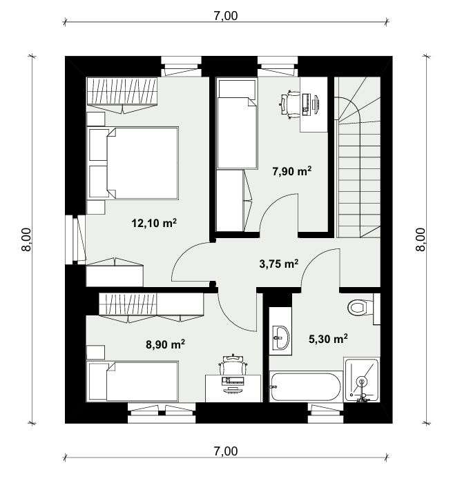Dom B1, Bielsko- Biała, ul. 13 Zakrętów - Pełny obrazek: 4/5