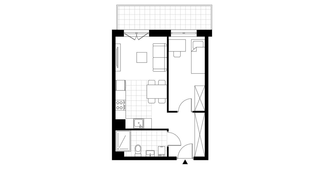 Apartamenty Gościnna 2 | mieszkanie 2-pok. | 50 - Pełny obrazek: 4/9