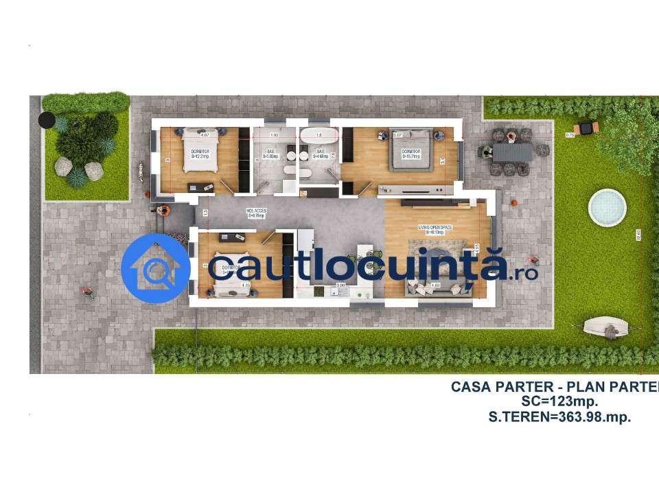 Vila Napoletana | De Vanzare | Incalzire in pardoseala | Curte - Imagine principală: 5/5