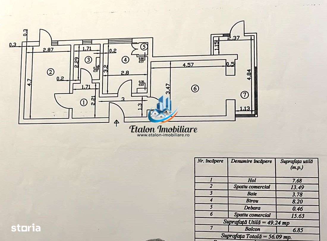 Apartament parter, spatiu comercial, Maratei 2 — fotografia 1
