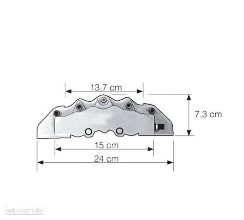 KIT CONJUNTO CAPAS TAMPAS LOOK BREMBO PINÇAS DE TRAVÃO FRONTAIS VERMELHAS - 2