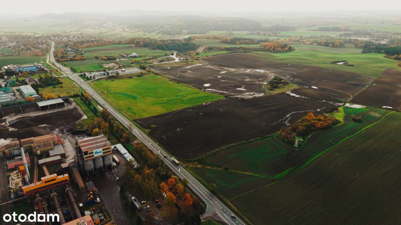 Teren inwestycyjny 5,13 ha bezpośrednio przy drodze DK91 – dawna  A1-2