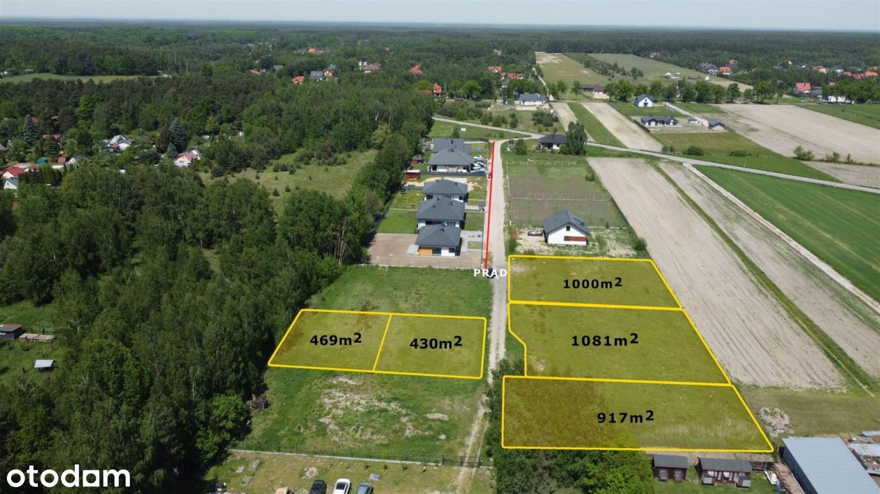 Działka, 1 000 m², Grądy