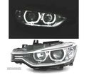 FAROIS ANGEL EYES LED PARA BMW SERIE 3 F30 2011 FUNDO PRETO - 2