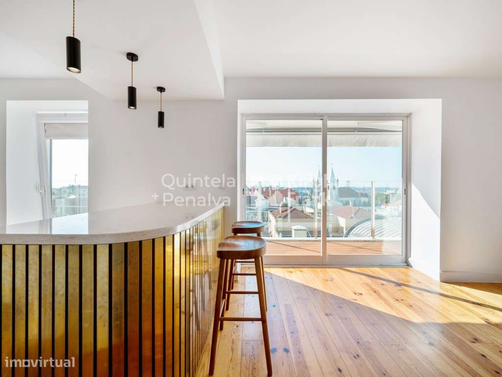 Apartamento T2+1 para arrendar, sem móveis em Campo Ourique - Grande imagem: 5/24