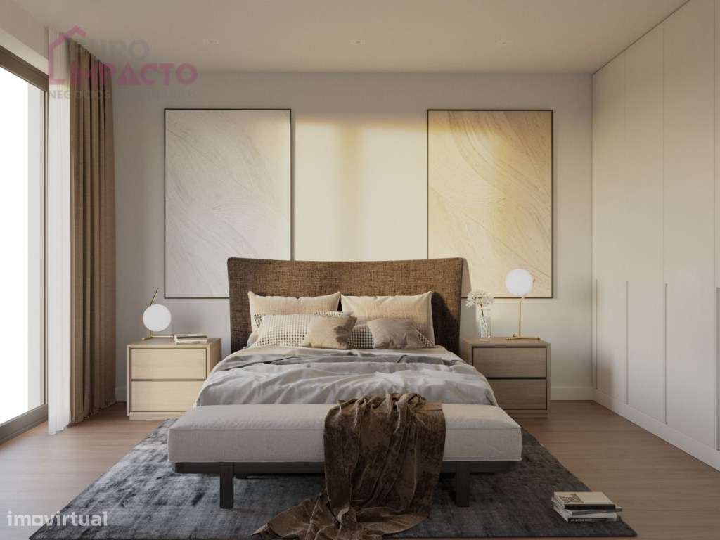 NOVO T3 1º andar Sul/Poente com varanda e vista mar em Espinho-5