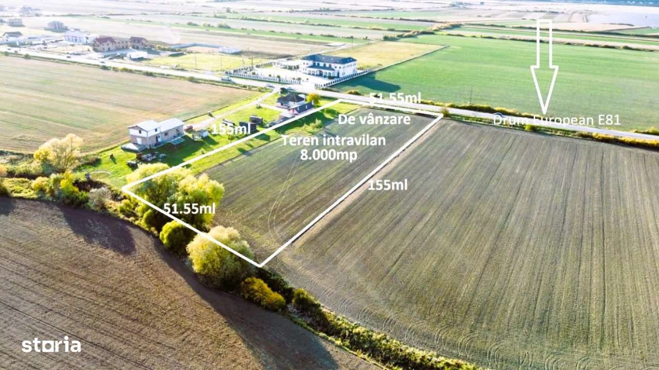 Teren intravilan - 8.000 mp in Botiz | Acces din Drum European-10