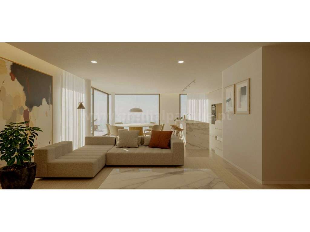 Apartamento T2 com varanda e lugar de garagem, Canidelo - Grande imagem: 2/20