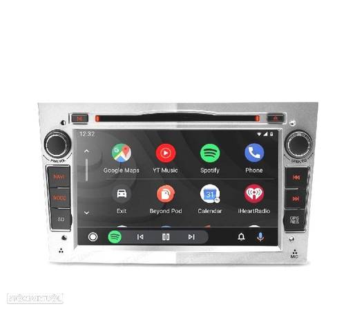 AUTO RADIO GPS ANDROID 11 CINZA CLARO PARA OPEL ASTRA H VIVARO ZAFIRA VECTRA CORSA D - 1