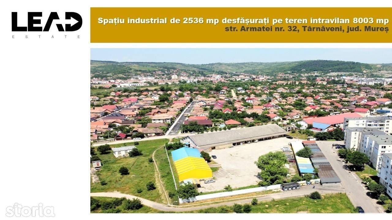 Spațiu industrial de vânzare, 2574 mp, Târnăveni, jud. Mureș