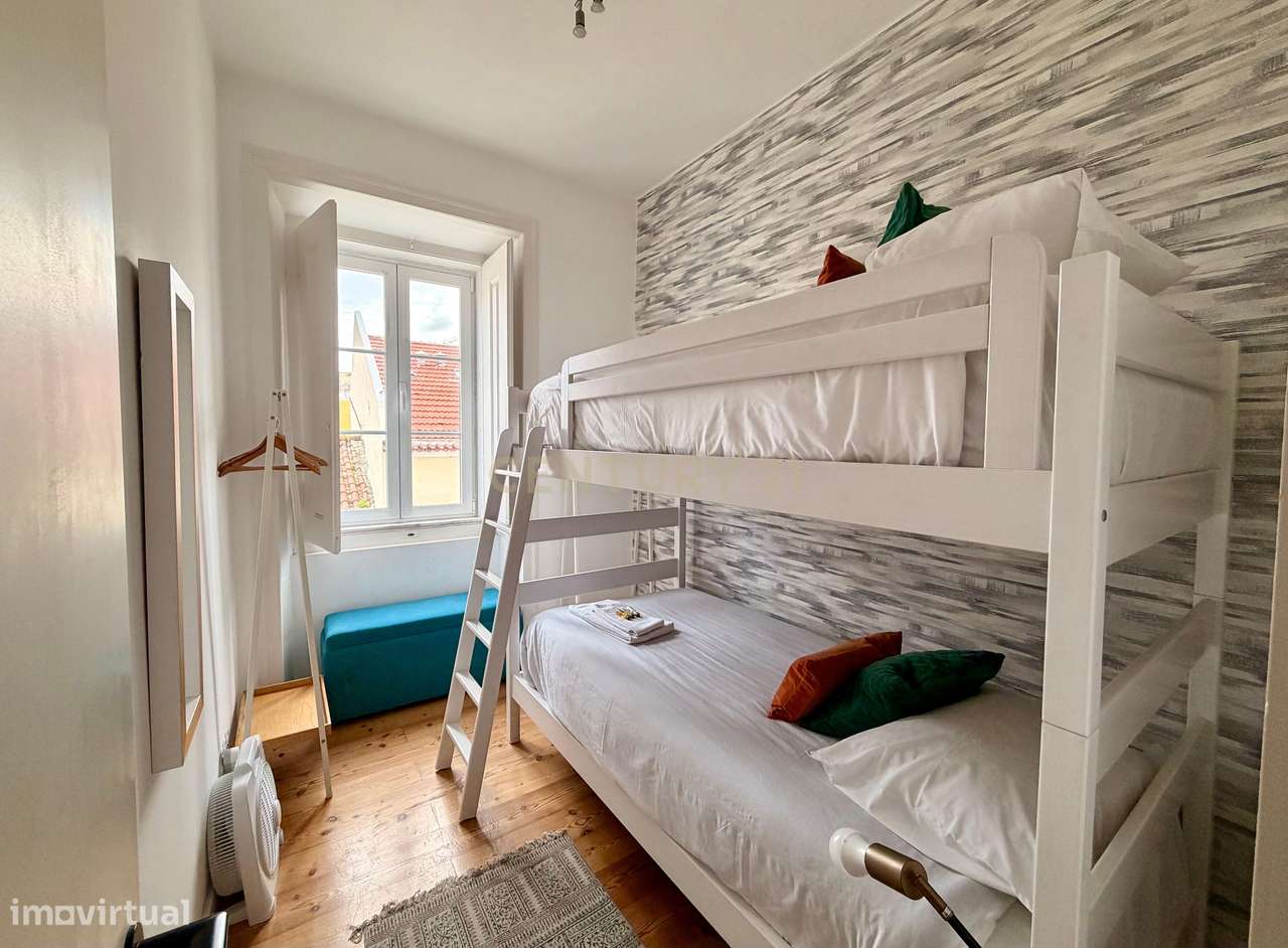 T2 de charme na Graça – Totalmente mobilado e remodelado - Grande imagem: 5/18