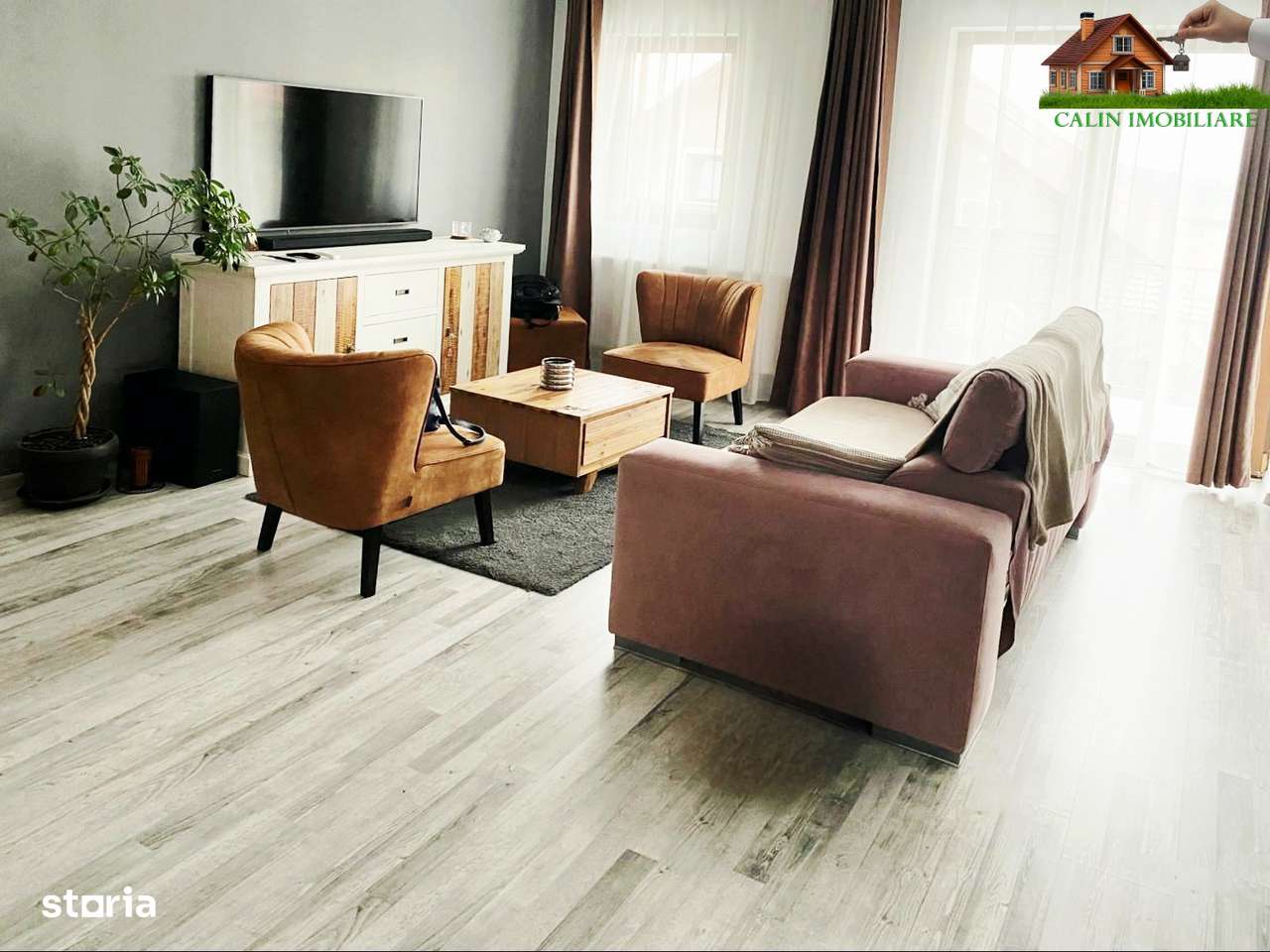 Apartament 2 camere et 1  62 mp Mobilat Parcare Valea Adanca 5 Drumuri-1