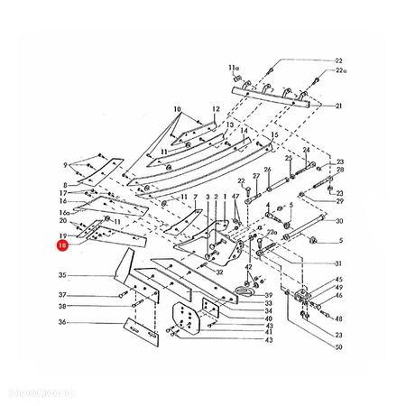 Lemiesz lewy SSP-294 Rabe 27070402 Zamiennik - 4