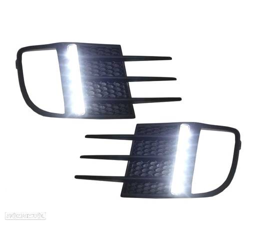 GRELHAS NEVOEIRO LUZ DIURNA LED PARA VOLKSWAGEN VW GOLF 6 MKVI 08-12 - 2