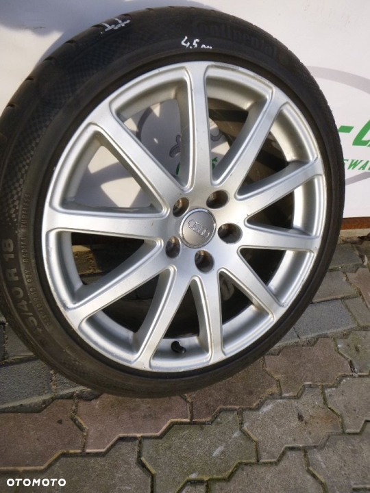 AUDI KOLA ALUFELGI 18" 245/40 9J ET 52 8J0601025AA  CONTINENTAL  LATO 5.5 MM  4,5 MM - 6