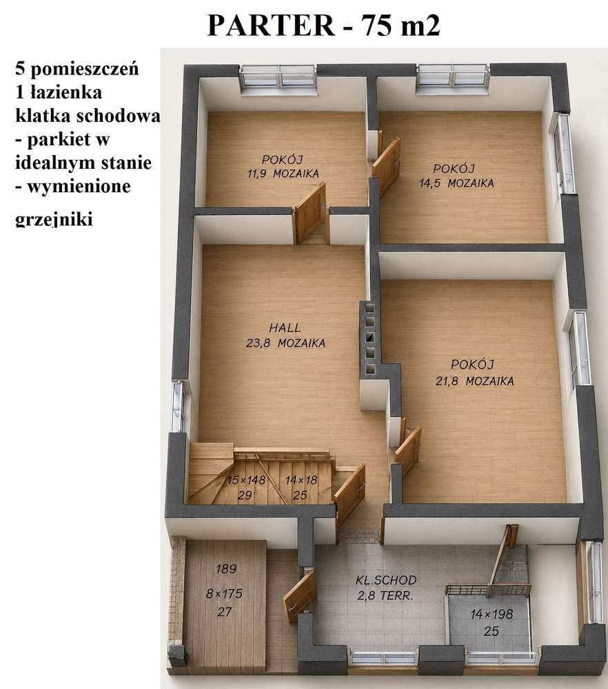 INWESTYCJA Z OGROMNYM POTENCJAŁEM -38 pomieszczeń, 505 m2 - 2180 zł/m2-16