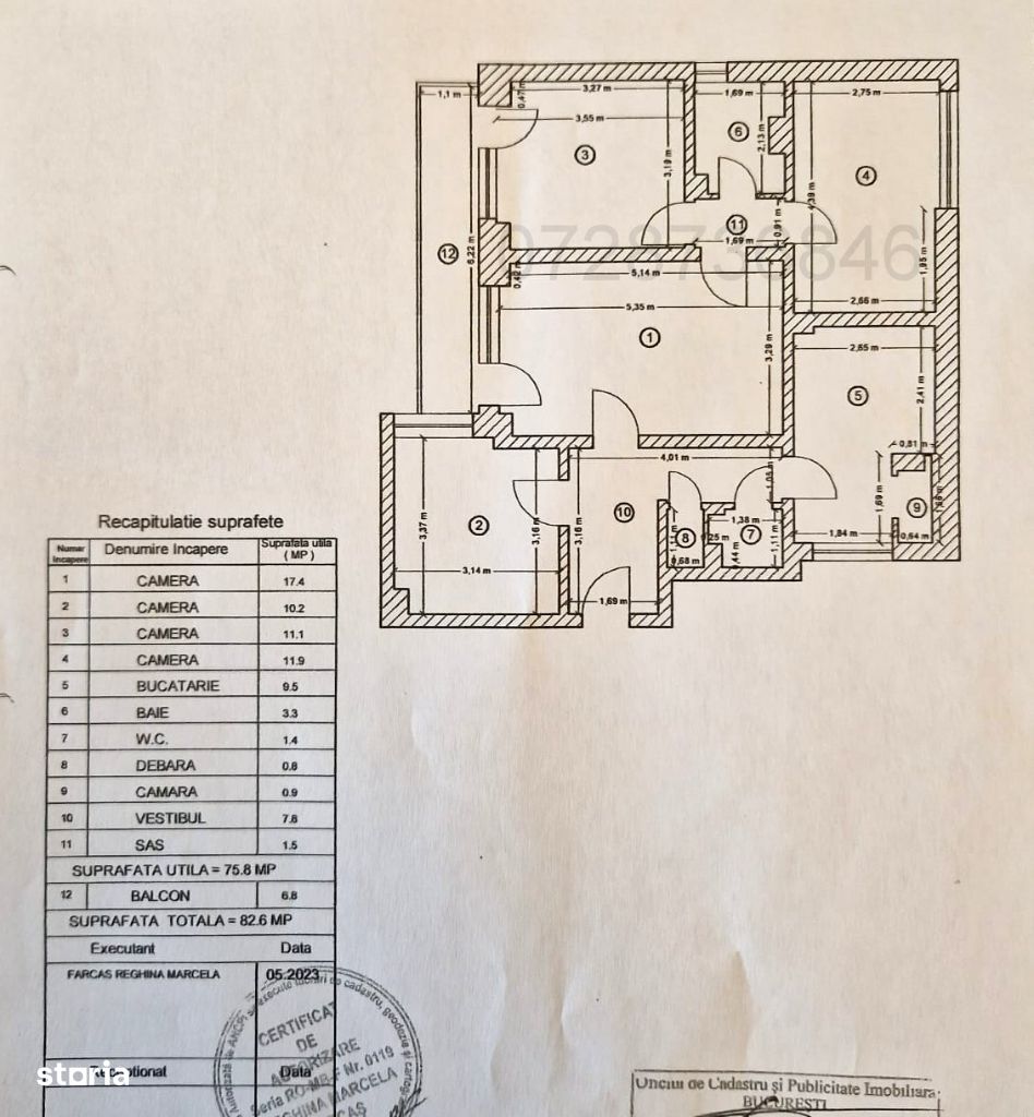 Lacul Tei - Maica Domnului, 4 camere, 2 gr. sanitare