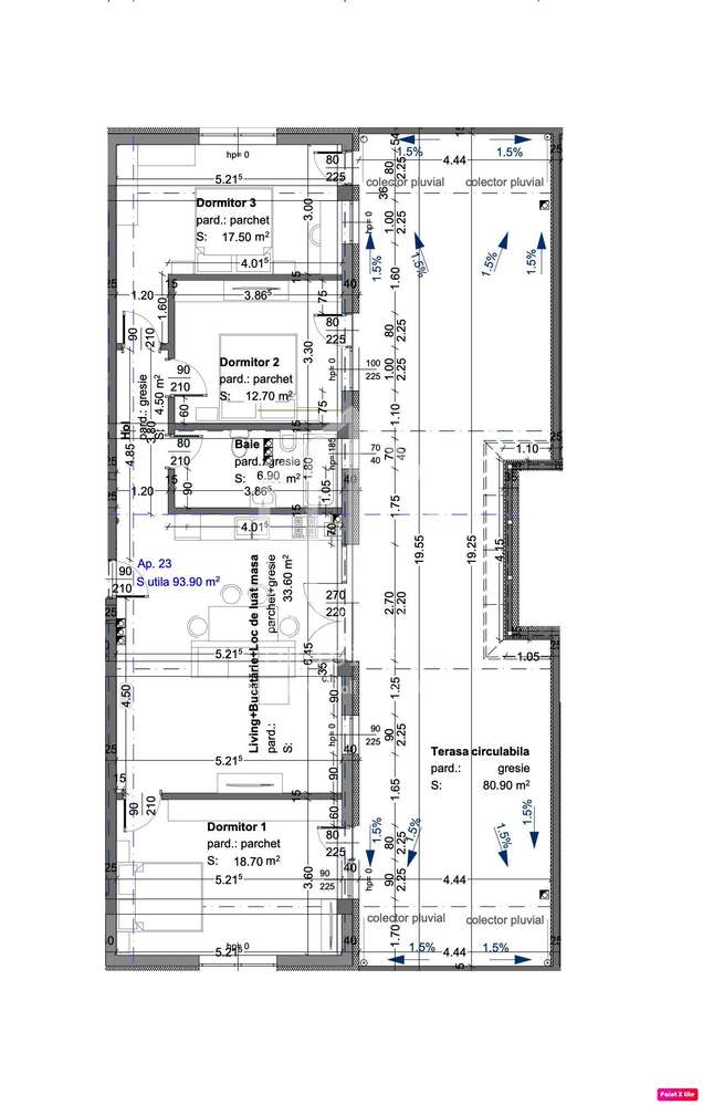 Penthouse 4 camere - 93.90 mp si terasa de 80.90 mp - Selimbar - Imagine principală: 2/8
