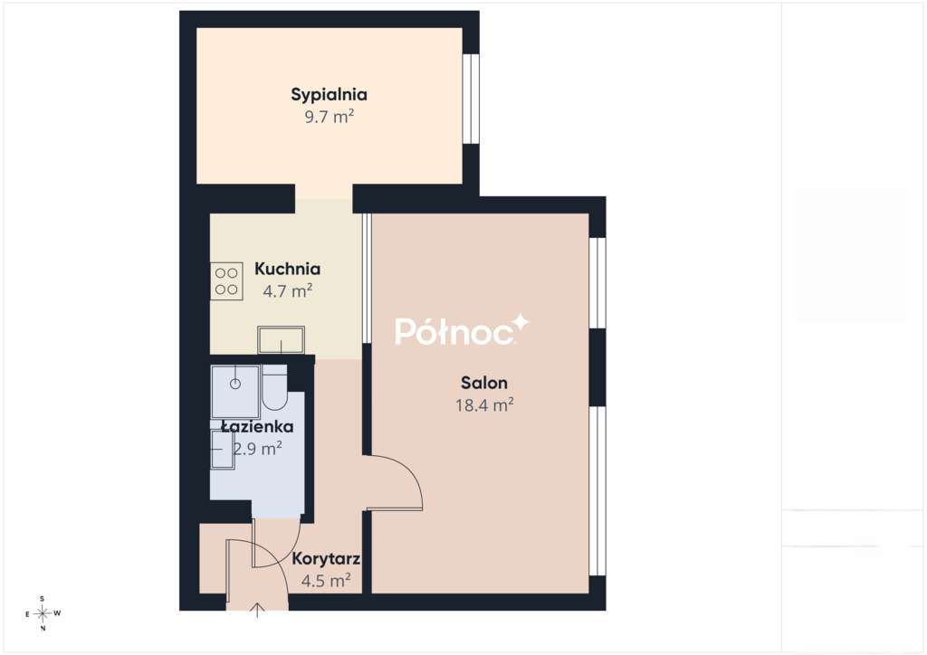 Mieszkanie inwestycyjne 42,18 m² | Centrum | 2–3 pokoje-6