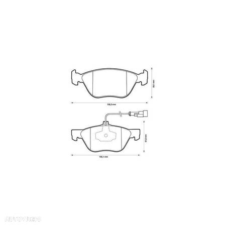 Placute frana fata Alfa Romeo 156 Sportwagon (932), 01.2000-05.2006, marca SRLine S70-0274 - 1