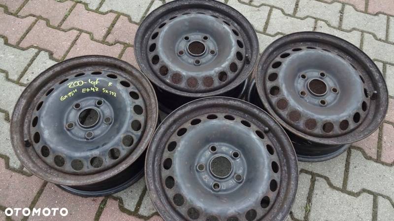 Felgi stalowe 15 5x112 Audi VW Seat Skoda 57,1 - 1