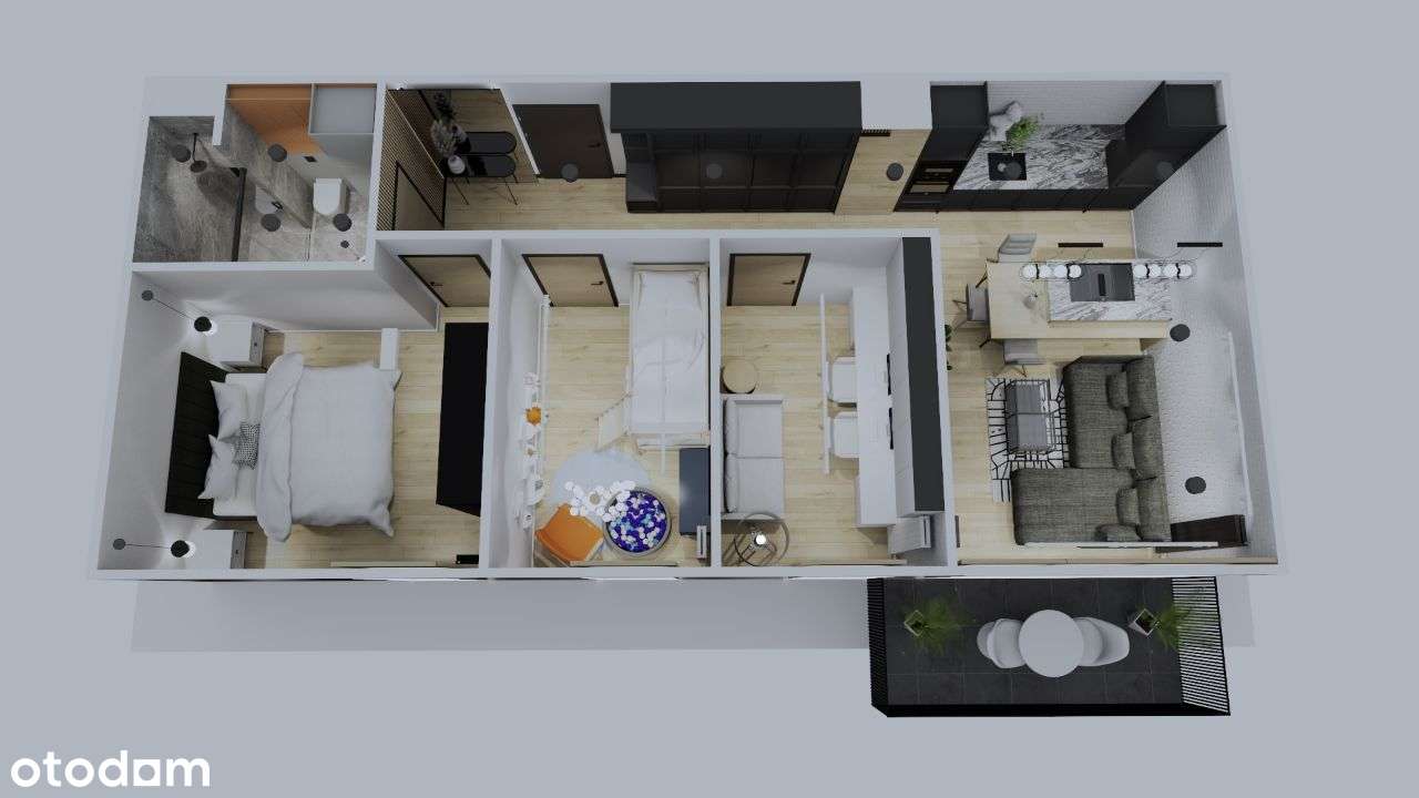 Loft Rzeszów 4 pokoje niskie piętro - Pełny obrazek: 3/19