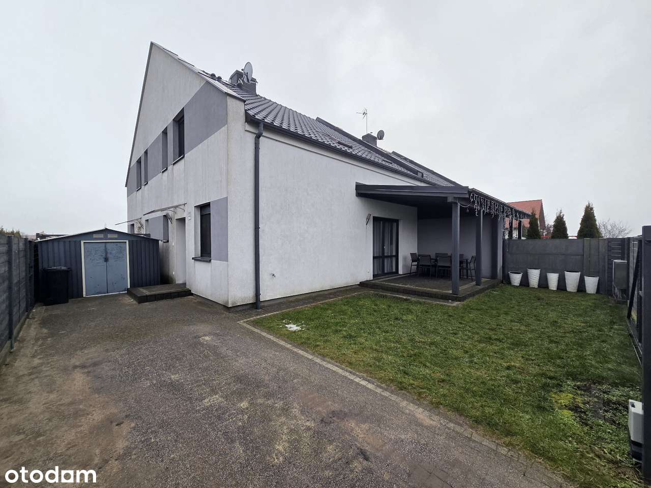 Segment mieszkalny narożny 4 pokojowy z ogródkiem - Gronowo-0