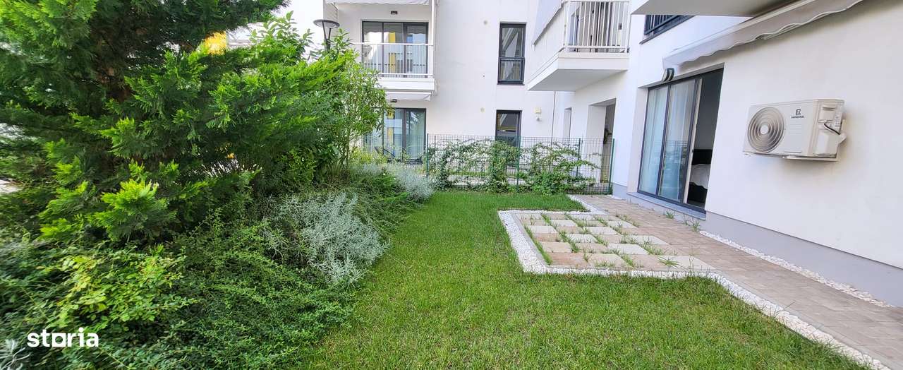 FARA COMISIOANE GARSONIERA ELEGANTA MOBILATA cu curte proprie de 33mp-2