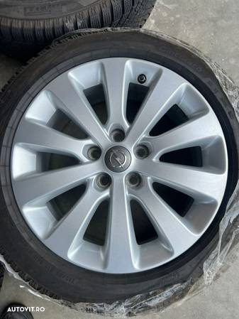 vând jante Opel originale pe 17” 5x115 cu anvelope de iarnă - 3