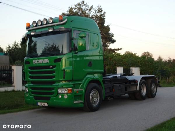 Scania R480 hakowiec Meiller z Niemiec os skretna podnoszona - 2