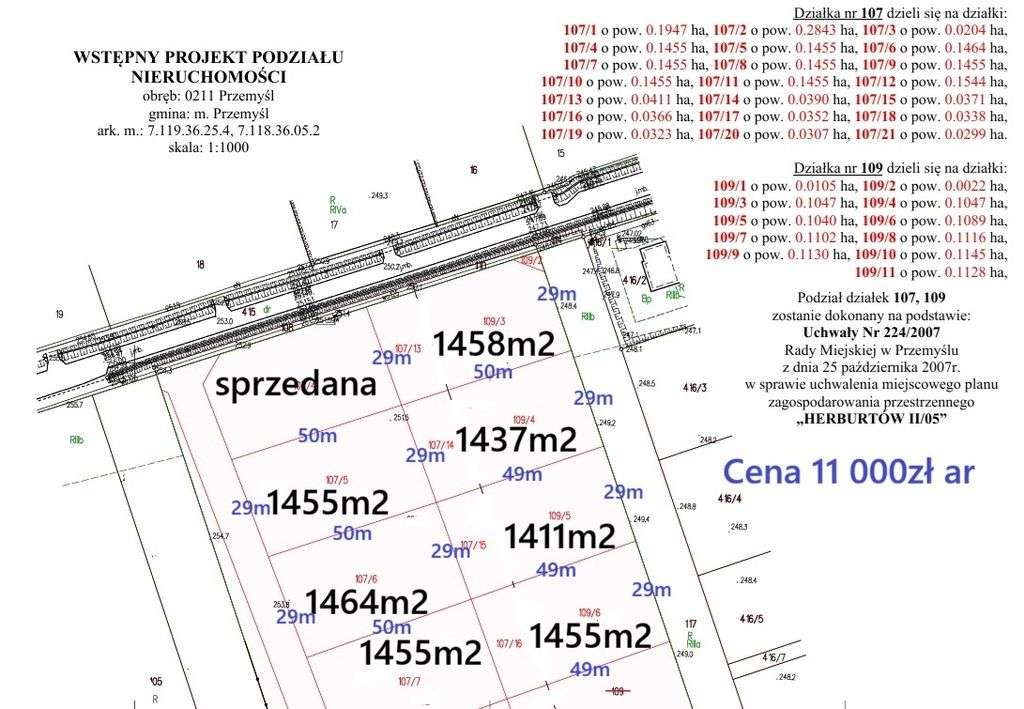 Przemyśl ul. Fabryczna 14,55ar Mpzp Mn2-0