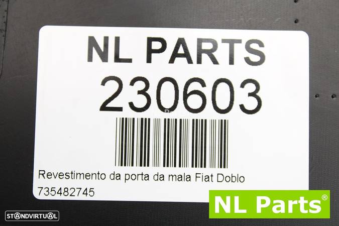 Revestimento da porta da mala Fiat Doblo 735482745 - 9