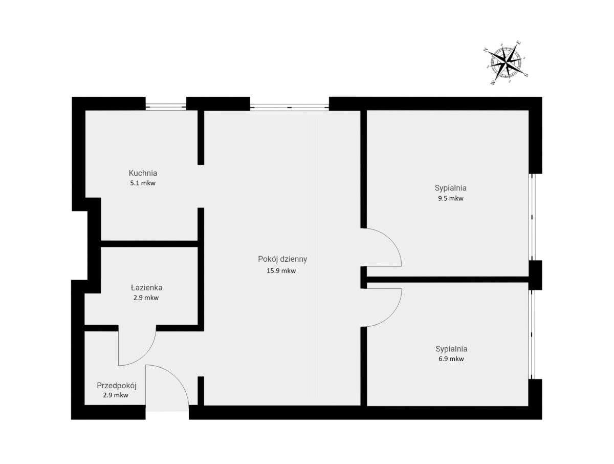 3 pokoje, idealny rozkład, świetna lokalizacja-13