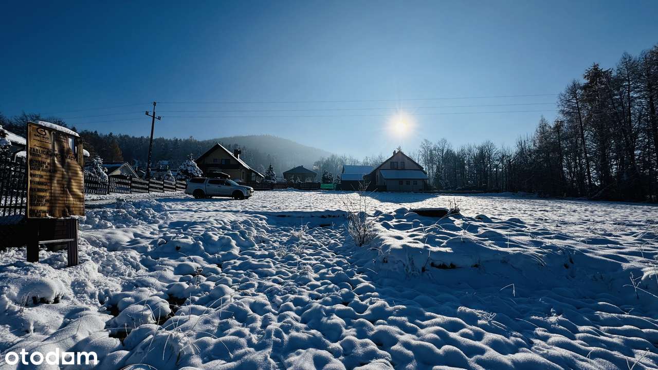 Dz. bud. 1154 m2  pod Zebrzydką - widoki , blisko las i góry Górki W.-6