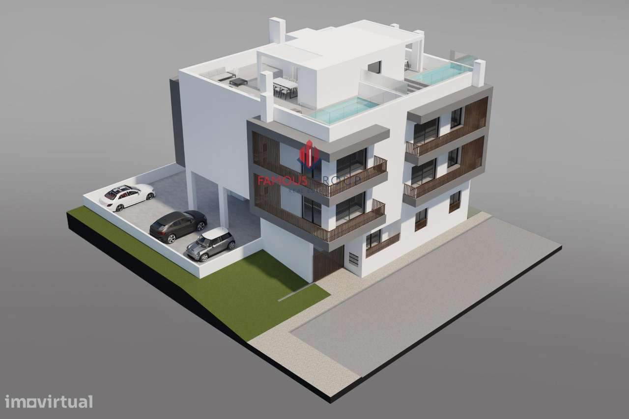 Apartamento T3 novo com estacionamento-16