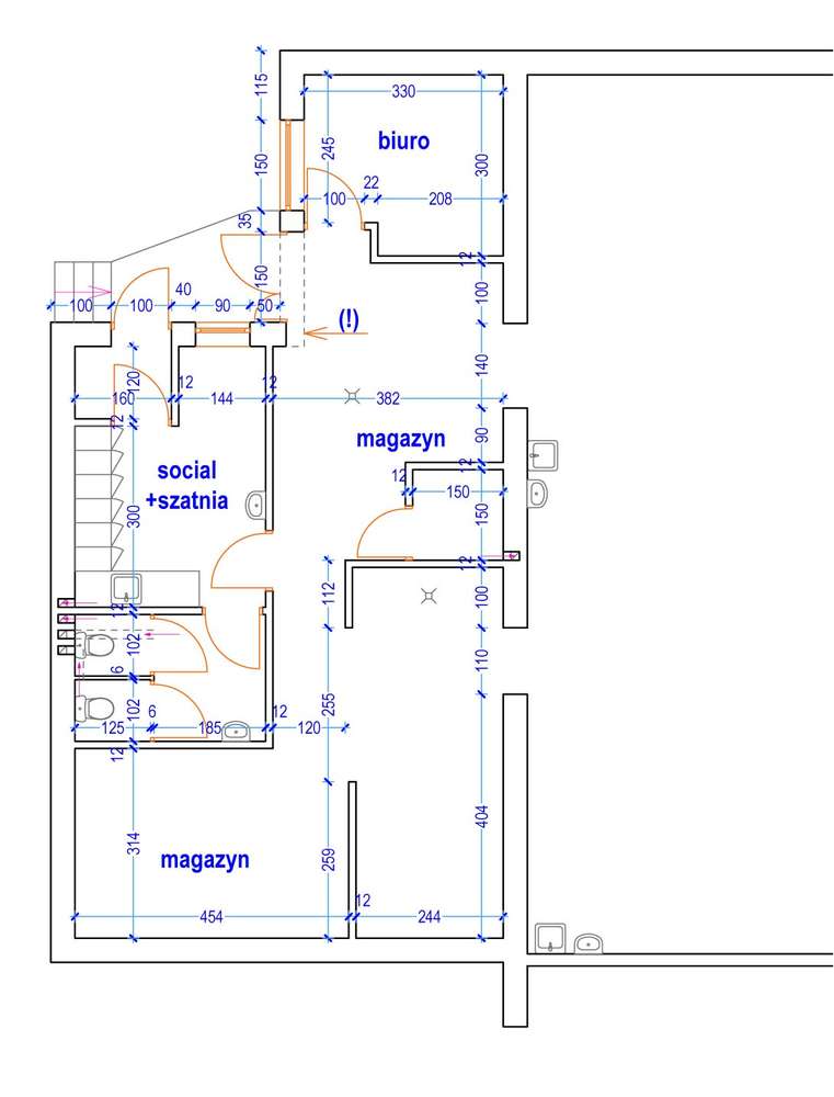 Lokal handlowo usługowy z parkingiem na 9 samochodów, wjazd z drogi. - Pełny obrazek: 4/4
